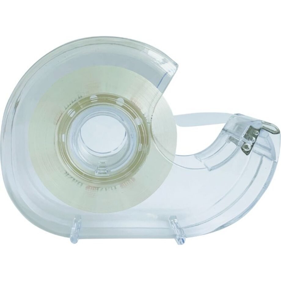 POP BAZIC SUPER CLEAR TAPE WITH DISPENSER